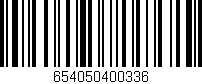 Código de barras (EAN, GTIN, SKU, ISBN): '654050400336'