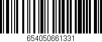 Código de barras (EAN, GTIN, SKU, ISBN): '654050661331'