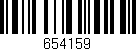 Código de barras (EAN, GTIN, SKU, ISBN): '654159'