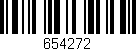 Código de barras (EAN, GTIN, SKU, ISBN): '654272'