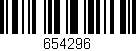 Código de barras (EAN, GTIN, SKU, ISBN): '654296'