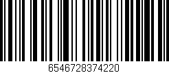 Código de barras (EAN, GTIN, SKU, ISBN): '6546728374220'