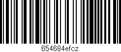 Código de barras (EAN, GTIN, SKU, ISBN): '654684efcz'