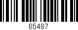Código de barras (EAN, GTIN, SKU, ISBN): '65487'