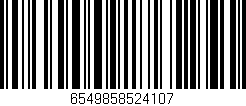 Código de barras (EAN, GTIN, SKU, ISBN): '6549858524107'
