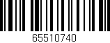 Código de barras (EAN, GTIN, SKU, ISBN): '65510740'