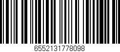 Código de barras (EAN, GTIN, SKU, ISBN): '6552131778098'