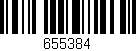 Código de barras (EAN, GTIN, SKU, ISBN): '655384'