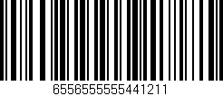 Código de barras (EAN, GTIN, SKU, ISBN): '6556555555441211'