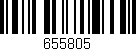 Código de barras (EAN, GTIN, SKU, ISBN): '655805'