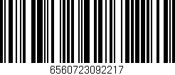 Código de barras (EAN, GTIN, SKU, ISBN): '6560723092217'