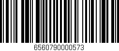 Código de barras (EAN, GTIN, SKU, ISBN): '6560790000573'