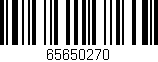 Código de barras (EAN, GTIN, SKU, ISBN): '65650270'