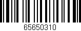 Código de barras (EAN, GTIN, SKU, ISBN): '65650310'