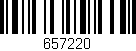 Código de barras (EAN, GTIN, SKU, ISBN): '657220'