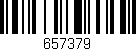 Código de barras (EAN, GTIN, SKU, ISBN): '657379'