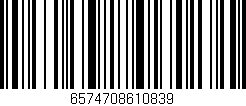 Código de barras (EAN, GTIN, SKU, ISBN): '6574708610839'
