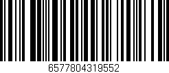 Código de barras (EAN, GTIN, SKU, ISBN): '6577804319552'