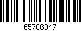 Código de barras (EAN, GTIN, SKU, ISBN): '65786347'