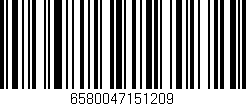Código de barras (EAN, GTIN, SKU, ISBN): '6580047151209'