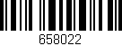 Código de barras (EAN, GTIN, SKU, ISBN): '658022'