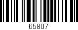 Código de barras (EAN, GTIN, SKU, ISBN): '65807'
