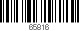 Código de barras (EAN, GTIN, SKU, ISBN): '65816'