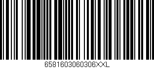 Código de barras (EAN, GTIN, SKU, ISBN): '6581603060306XXL'