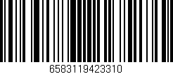 Código de barras (EAN, GTIN, SKU, ISBN): '6583119423310'