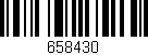 Código de barras (EAN, GTIN, SKU, ISBN): '658430'