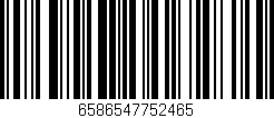 Código de barras (EAN, GTIN, SKU, ISBN): '6586547752465'