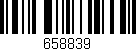 Código de barras (EAN, GTIN, SKU, ISBN): '658839'