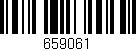 Código de barras (EAN, GTIN, SKU, ISBN): '659061'
