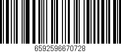 Código de barras (EAN, GTIN, SKU, ISBN): '6592596670728'