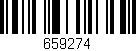 Código de barras (EAN, GTIN, SKU, ISBN): '659274'
