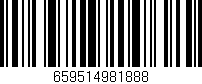 Código de barras (EAN, GTIN, SKU, ISBN): '659514981888'