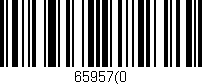 Código de barras (EAN, GTIN, SKU, ISBN): '65957(0'