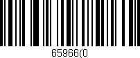 Código de barras (EAN, GTIN, SKU, ISBN): '65966(0'