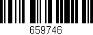 Código de barras (EAN, GTIN, SKU, ISBN): '659746'
