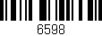 Código de barras (EAN, GTIN, SKU, ISBN): '6598'