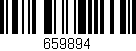 Código de barras (EAN, GTIN, SKU, ISBN): '659894'
