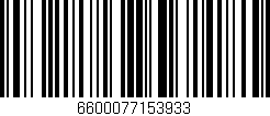 Código de barras (EAN, GTIN, SKU, ISBN): '6600077153933'