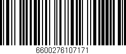 Código de barras (EAN, GTIN, SKU, ISBN): '6600276107171'