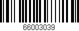 Código de barras (EAN, GTIN, SKU, ISBN): '66003039'