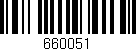 Código de barras (EAN, GTIN, SKU, ISBN): '660051'