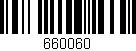 Código de barras (EAN, GTIN, SKU, ISBN): '660060'