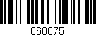 Código de barras (EAN, GTIN, SKU, ISBN): '660075'