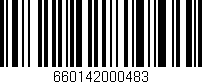 Código de barras (EAN, GTIN, SKU, ISBN): '660142000483'