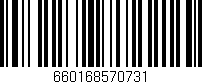 Código de barras (EAN, GTIN, SKU, ISBN): '660168570731'