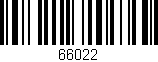Código de barras (EAN, GTIN, SKU, ISBN): '66022'
